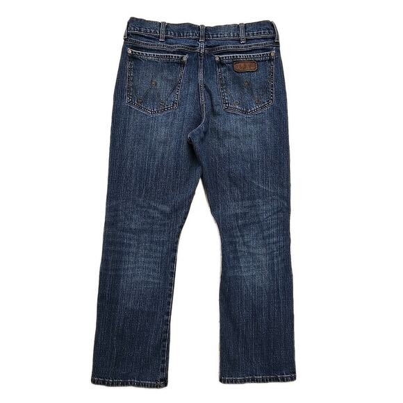 Wrangler Retro Mens Relaxed Boot Cut Jeans Sz 33x30 Western Cowboy Chore Barn - Picture 4 of 12